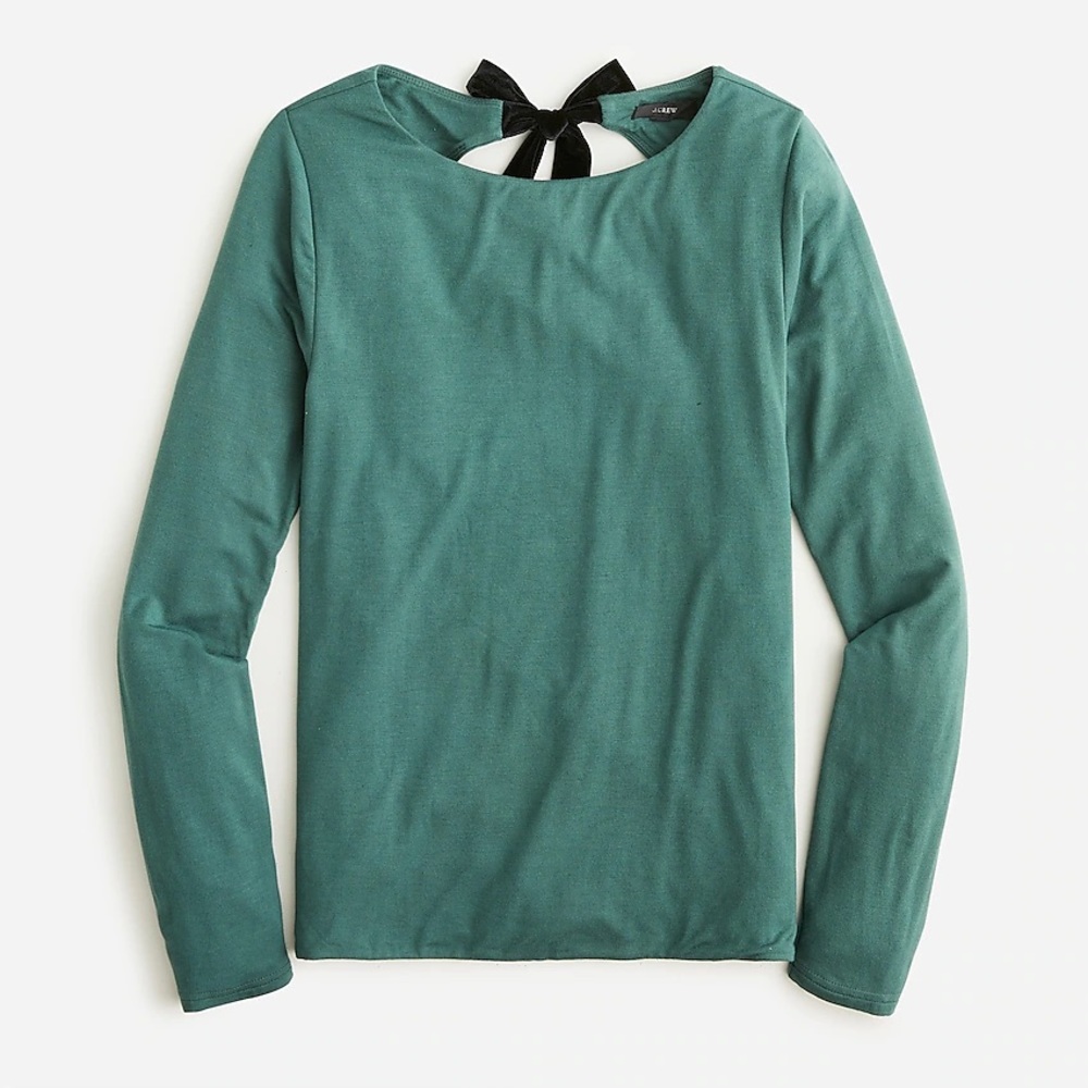J crew open back top with bow